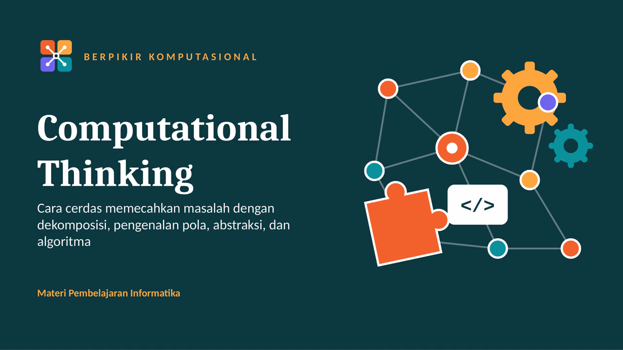 Sampul materi Computational Thinking: Berpikir Komputasional dari Nol