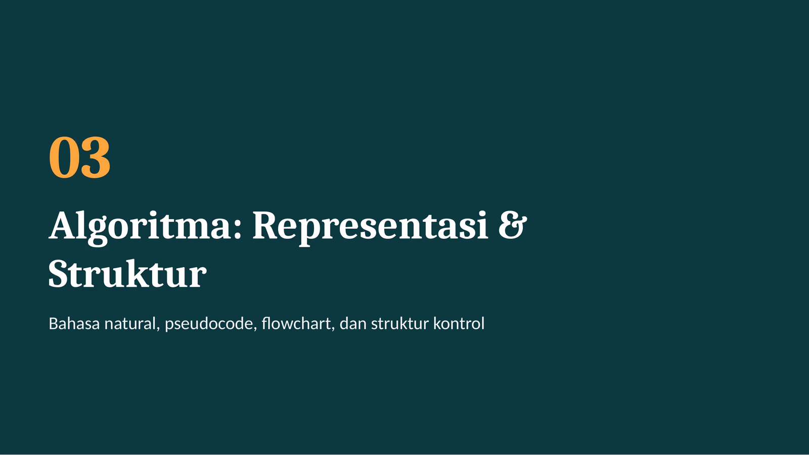 Bahasa Natural, Pseudocode, dan Flowchart, slide 1 dari 3