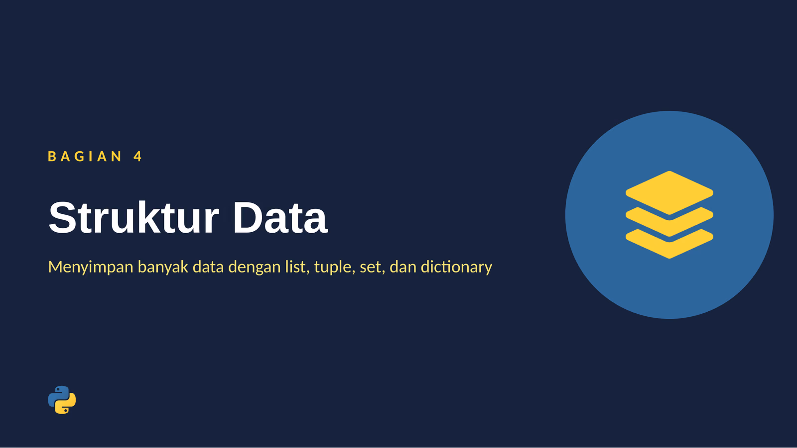 Struktur Data: List, Tuple, Set, dan Dictionary, slide 1 dari 3