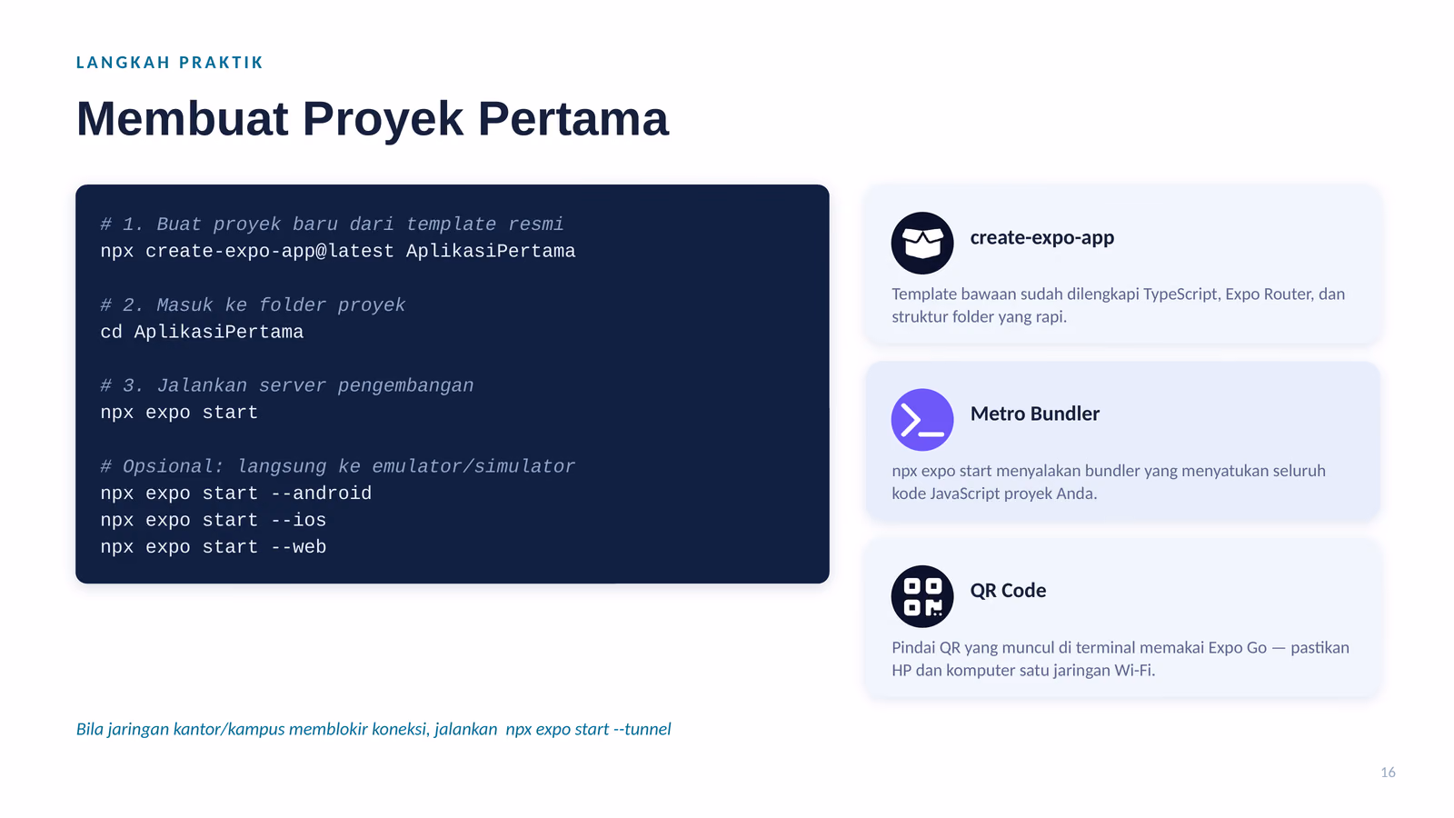 Langkah Praktik Membuat Proyek Pertama