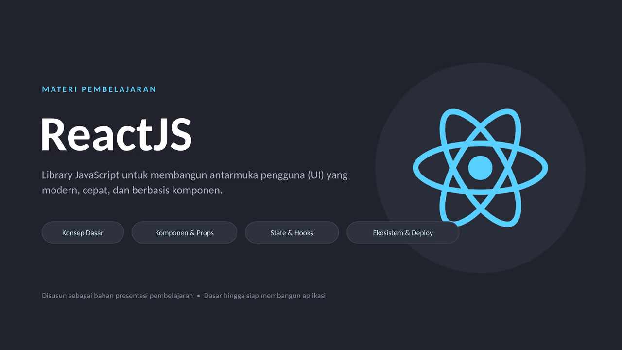 Sampul materi ReactJS