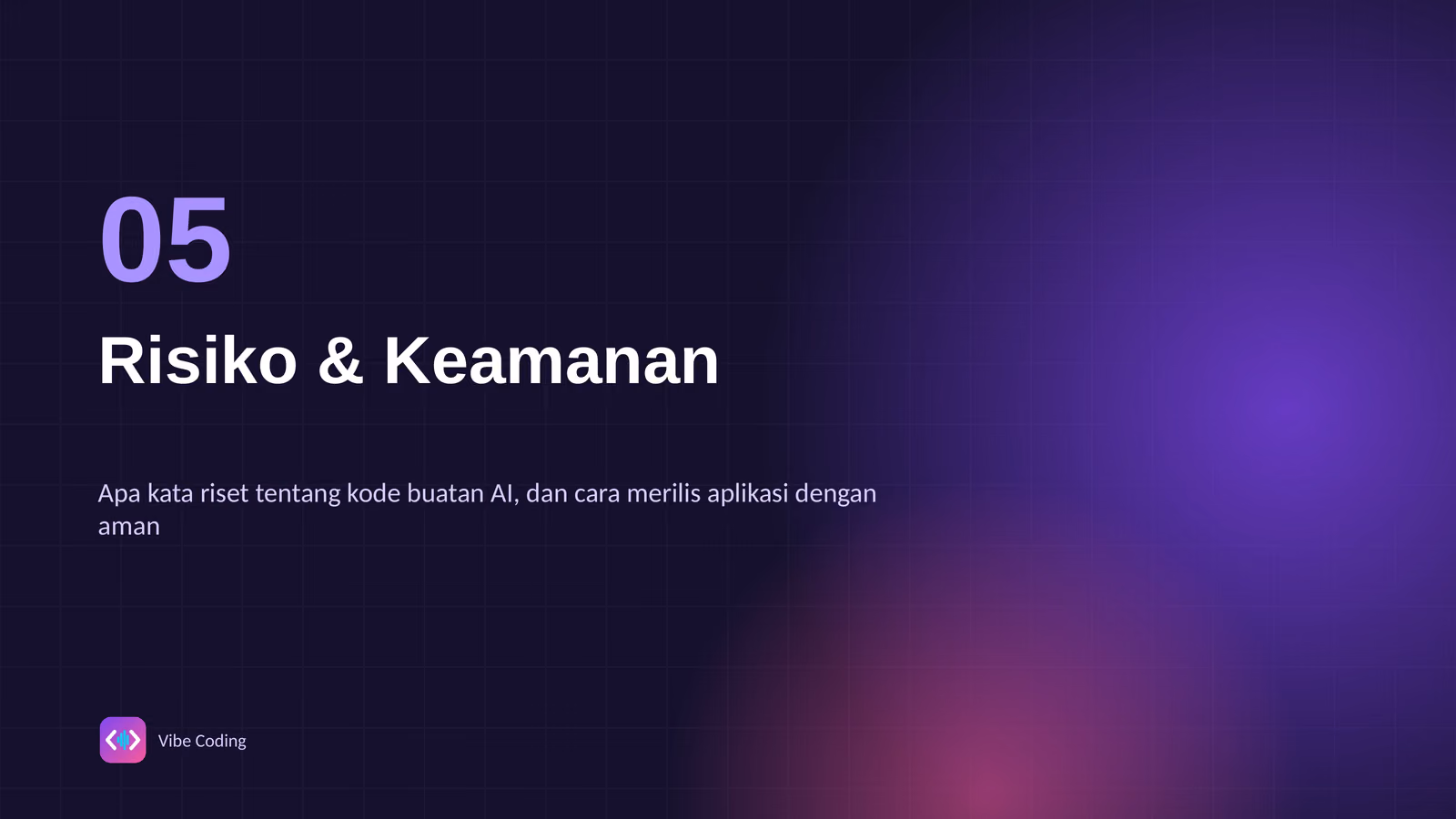 Risiko dan Keamanan Kode Buatan AI, slide 1 dari 4