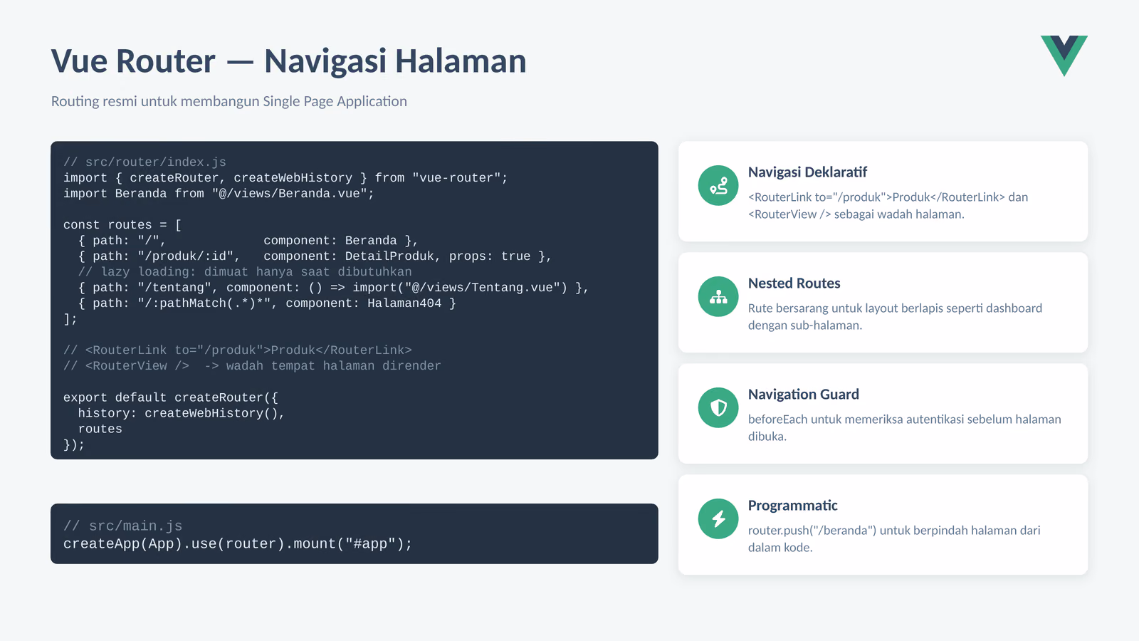 Routing dengan Vue Router